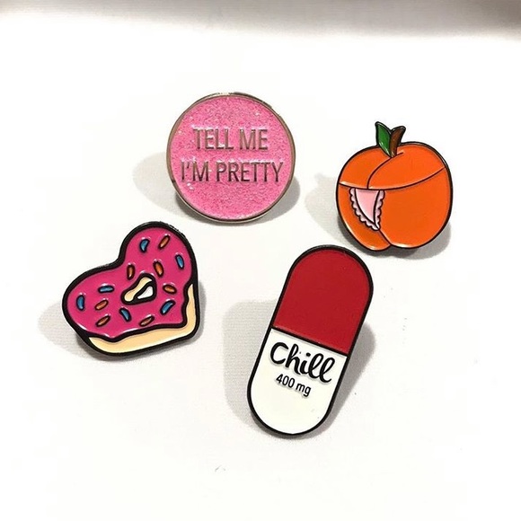 Enamel Pins Set of 4 - Picture 4 of 4